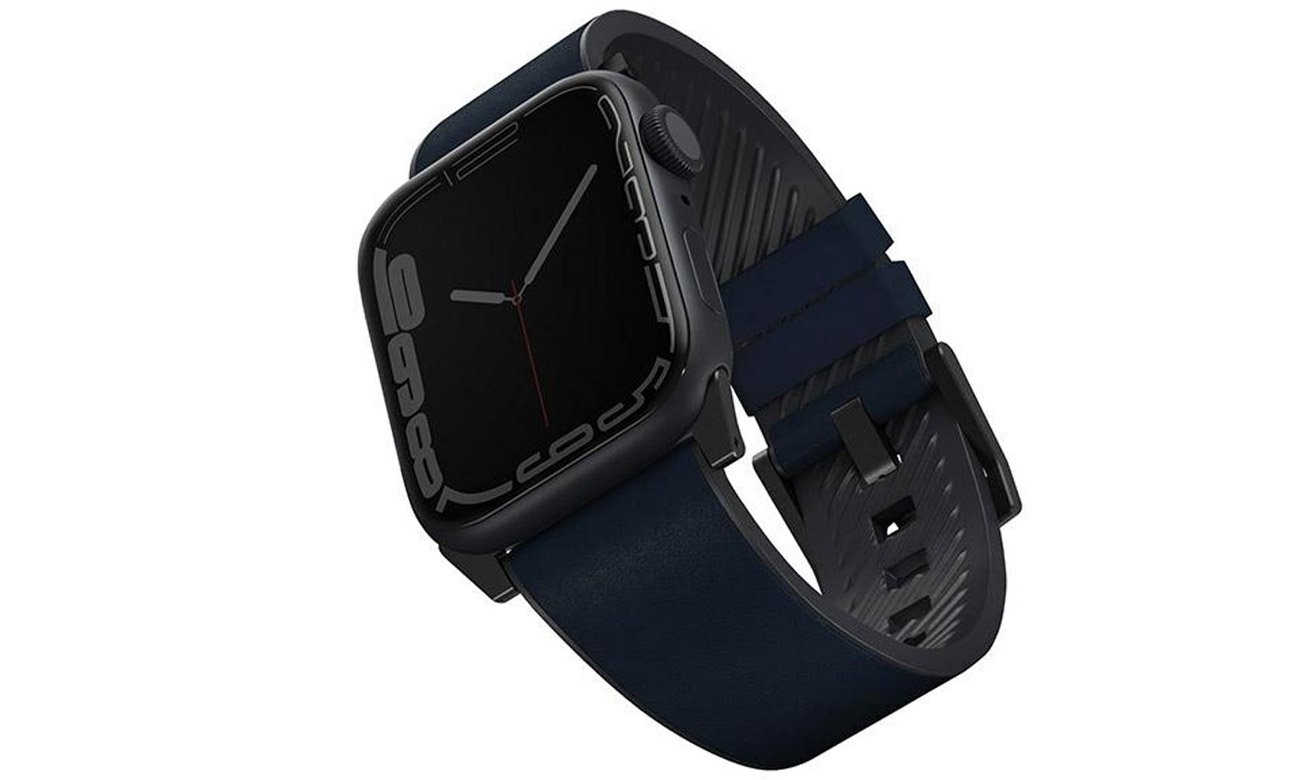 Pasek Skórzany Uniq Straden do Apple Watch niebieski