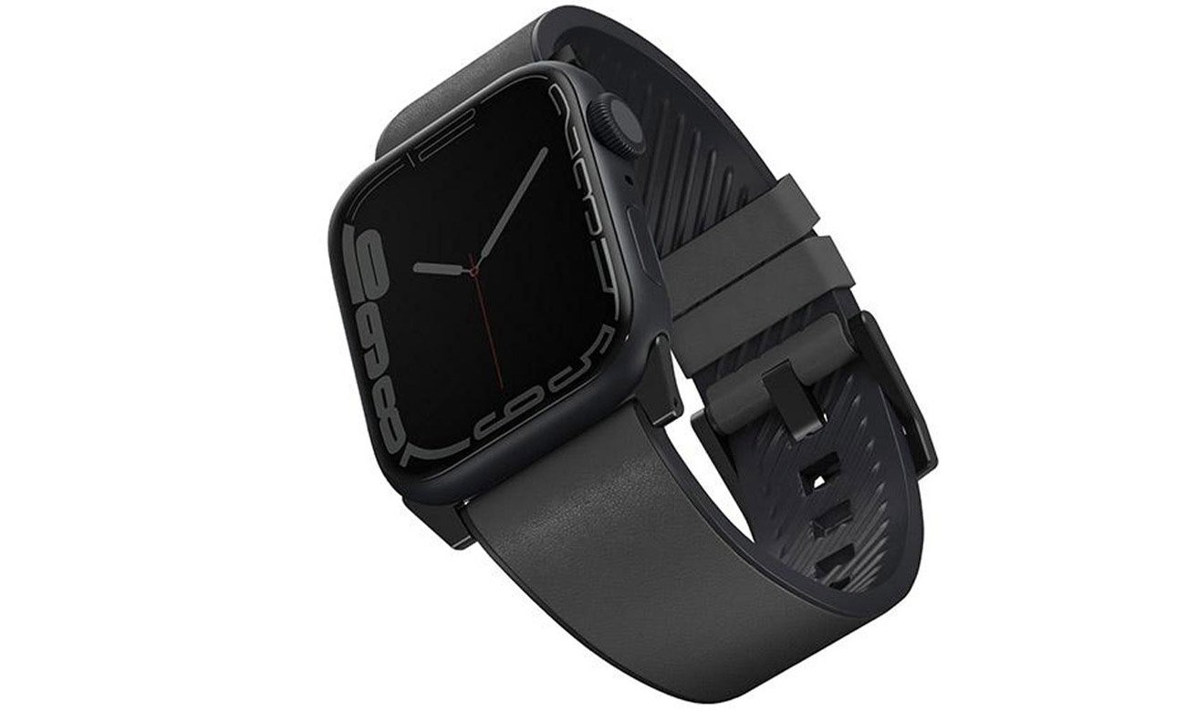 Pasek Skórzany Uniq Straden do Apple Watch szary