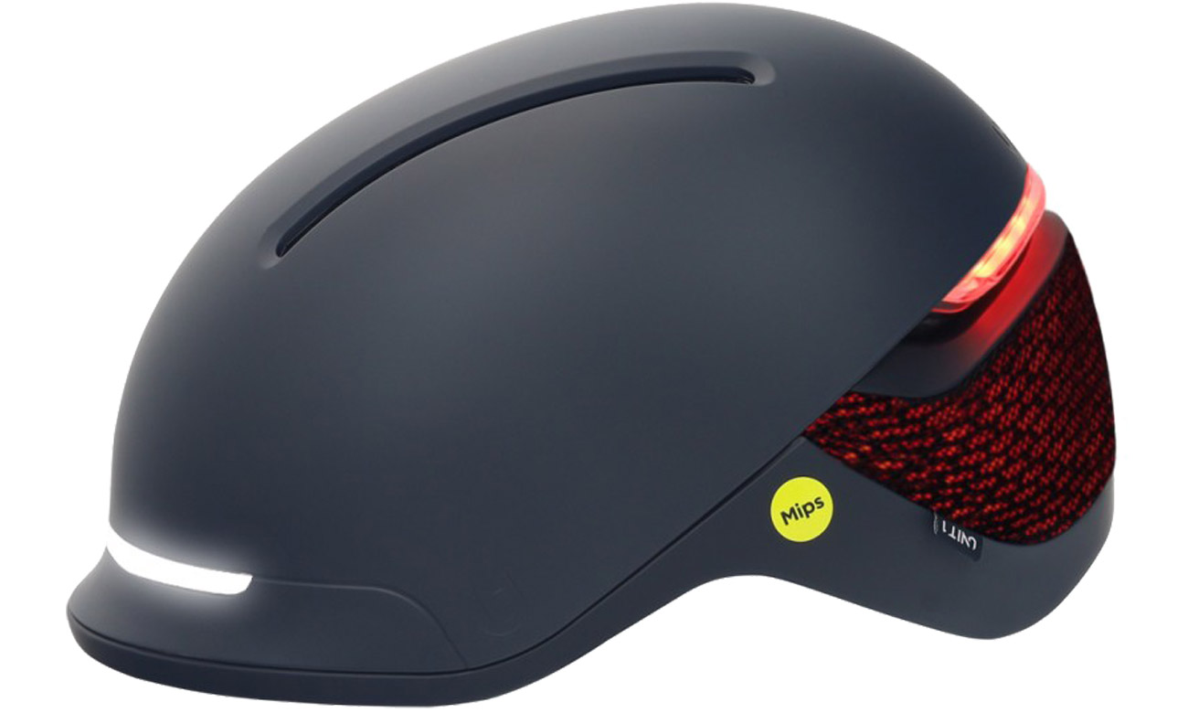 Inteligentny kask Unit 1 Faro Blackbird - Widok od przodu pod kątem