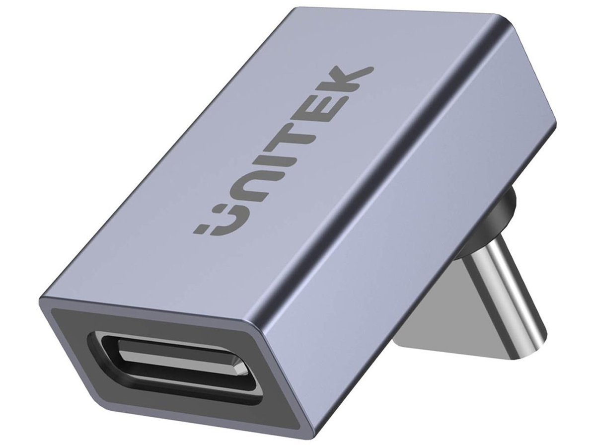 Adapter Unitek USB-C 40Gbps 240W 8K/60Hz kątowy