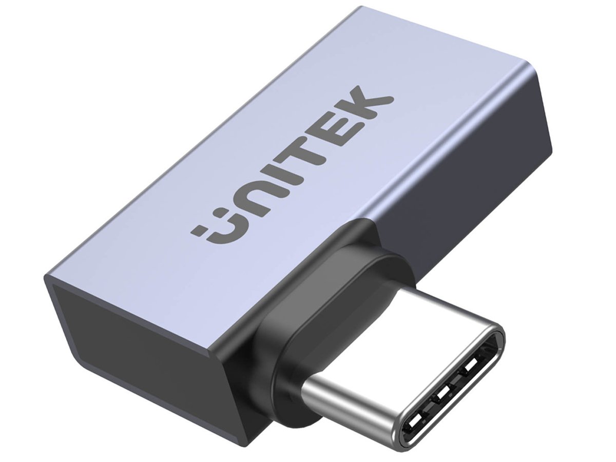 Adapter Unitek USB-C 40Gbps 240W 8K/60Hz kątowy