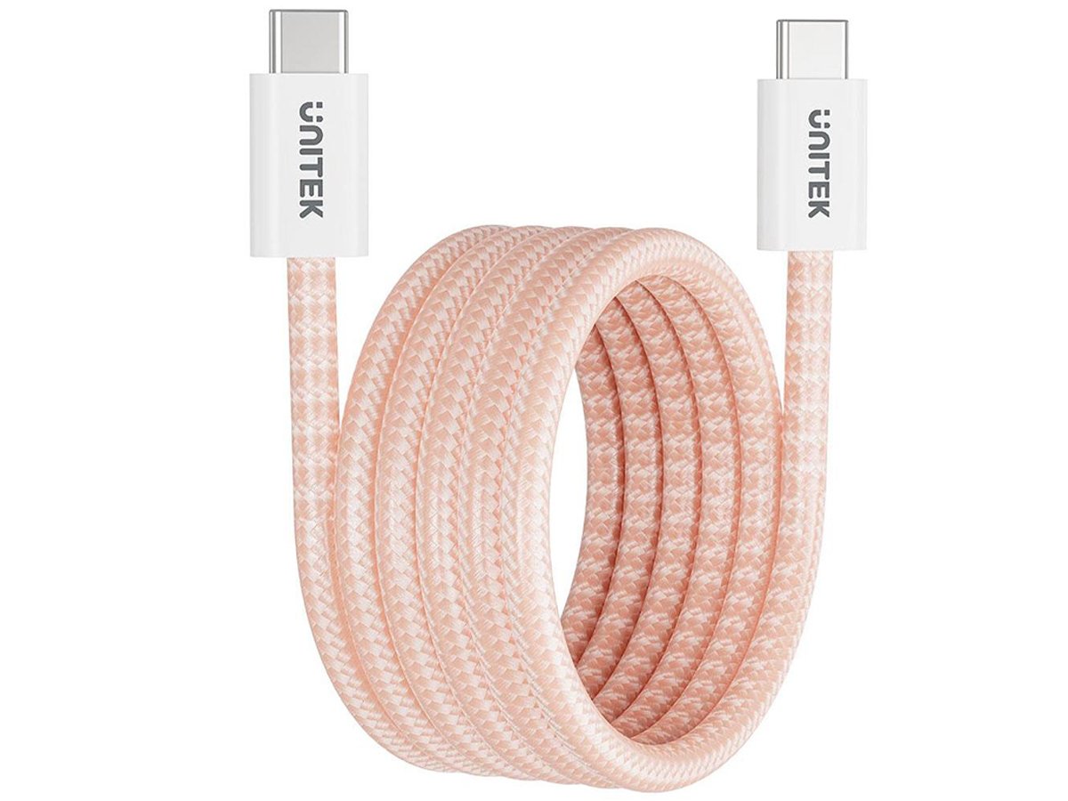 Kabel Unitek USB-C PD 100W 1m - zwijany magnetycznie