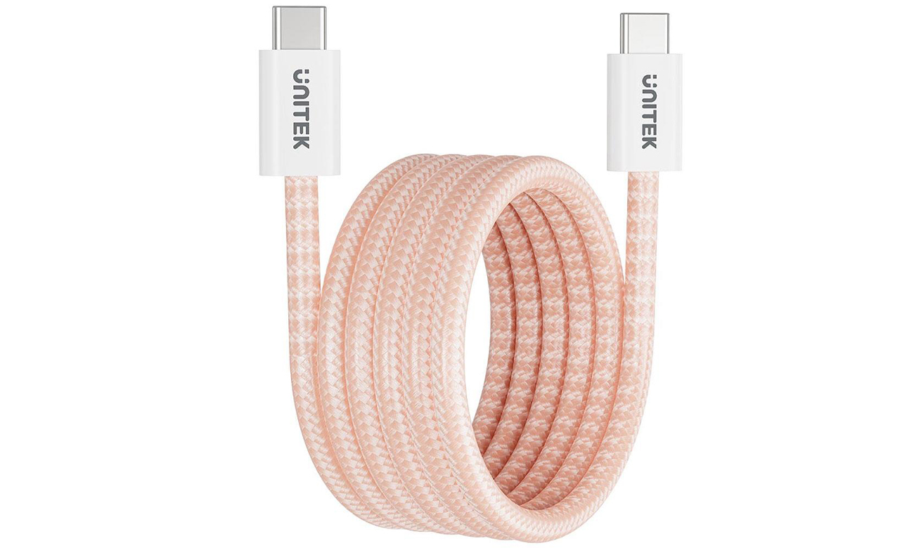 Kabel Unitek USB-C PD 100W 1m - zwijany magnetycznie