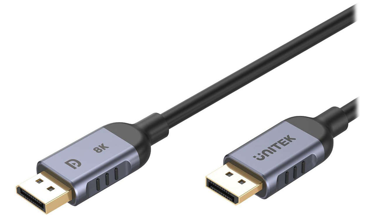 Unitek DisplayPort 1.4 (4K/240Hz, HDR, HDCP 2.3, DSC 1.2) 1m