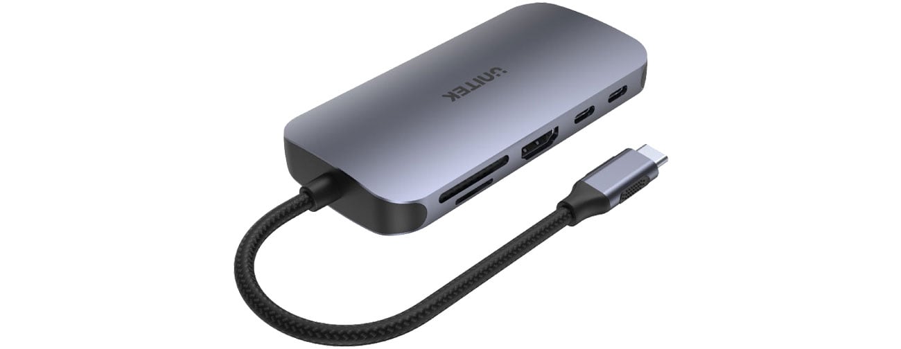 Unitek Hub N9+ USB-C HDMI, PD 100W, czytnik kart