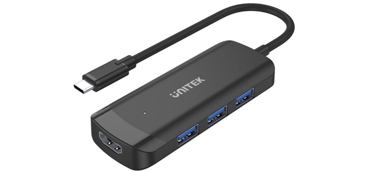 Hub Unitek USB-C 3x USB-A 3.1, HDMI 4K/30Hz