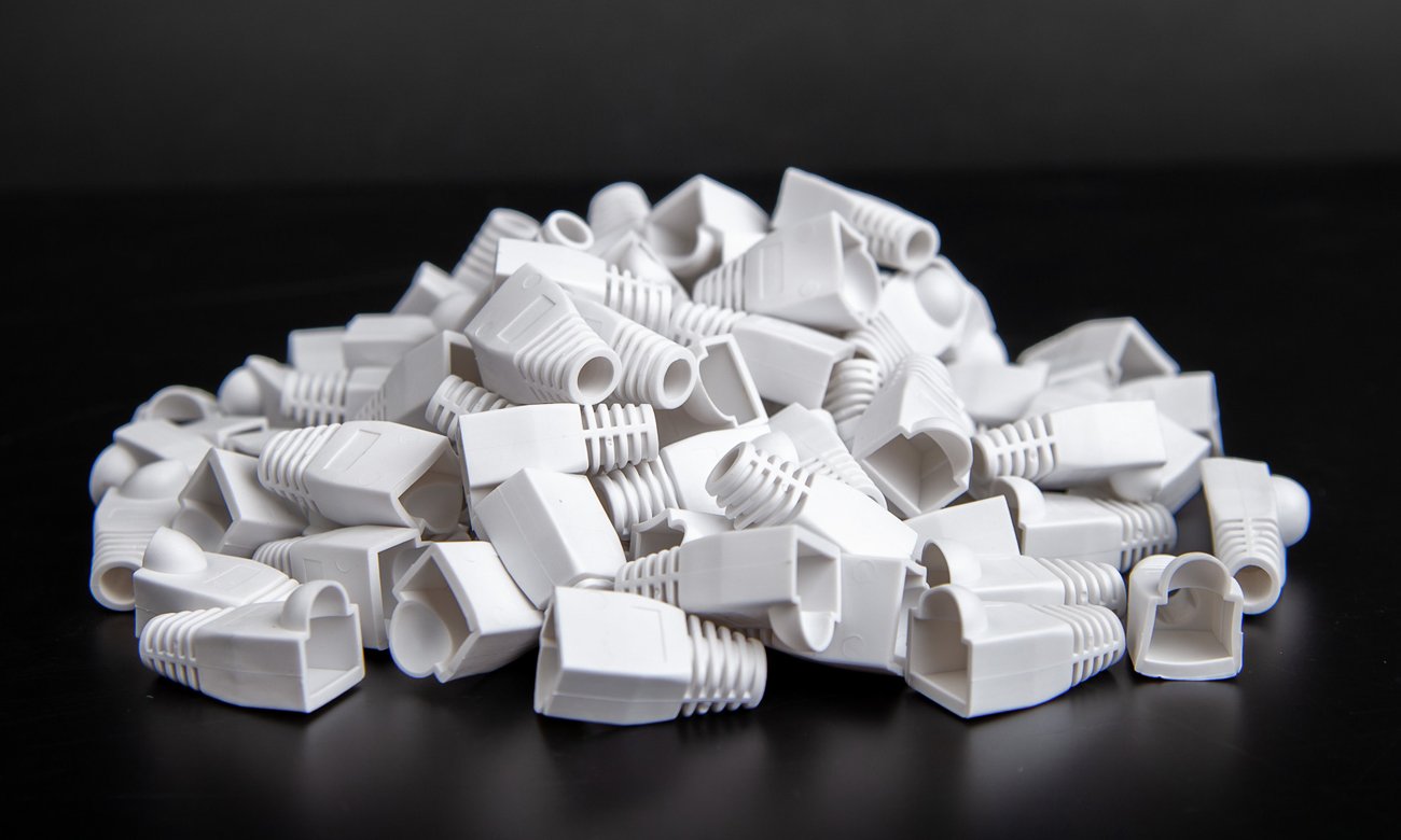 Osłona wtyku RJ45 Unitek 6 mm, 100 szt. biała