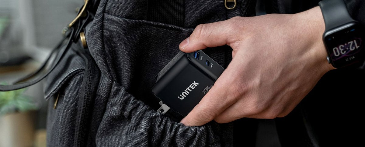 Ładowarka sieciowa Unitek GaN 35W USB-C USB-A
