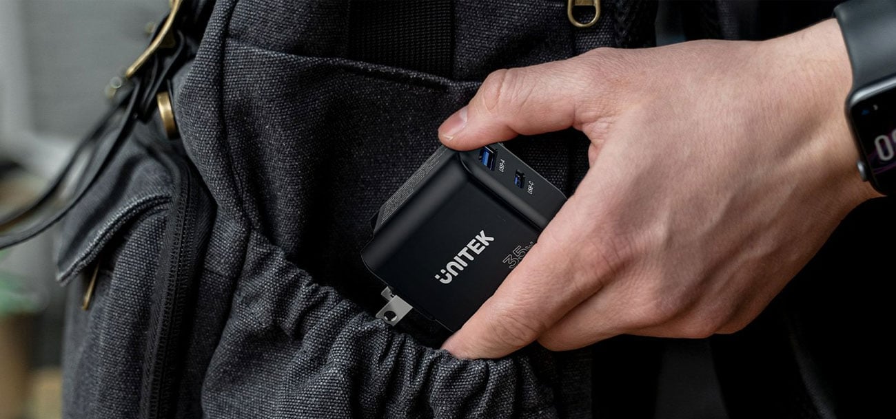 Ładowarka sieciowa Unitek GaN 35W USB-C USB-A