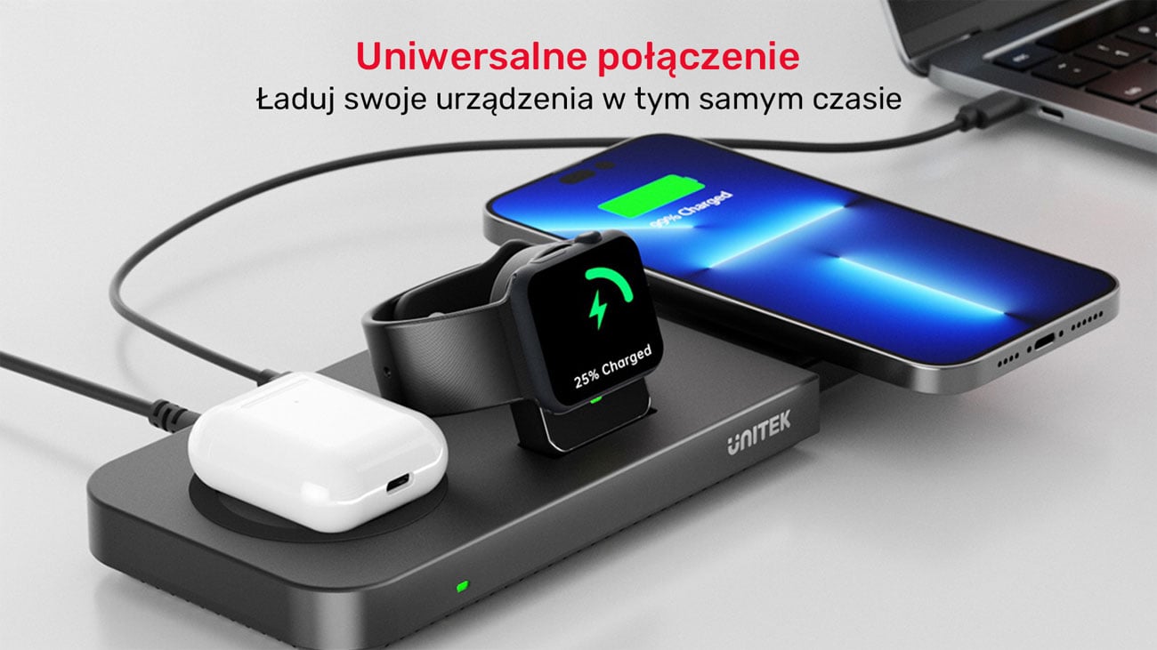 Unitek 48W 6w1 P1222A + powerbank