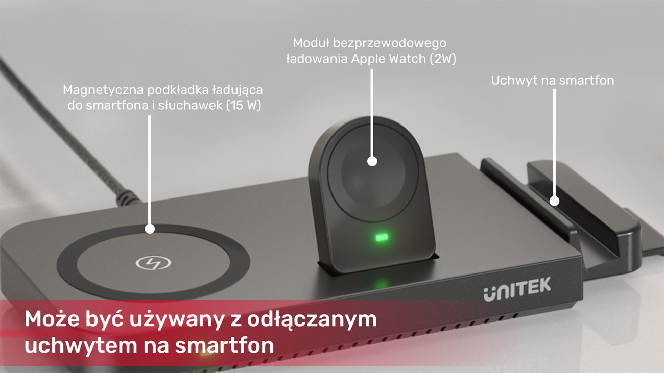 Unitek 48W 6w1 P1222A + powerbank