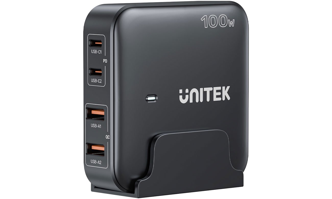 Unitek Schreibtischladegerät GaN 100 W 2x USB-A 2x USB-C