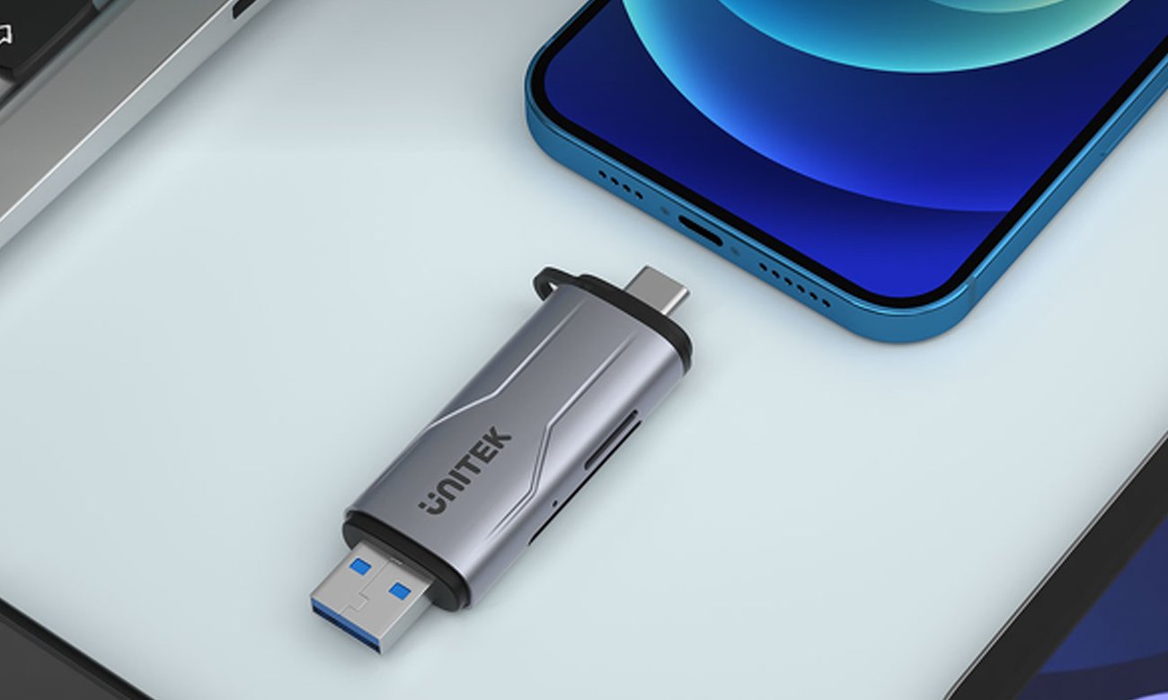 Unitek SD/microSD Kartenleser USB-A 5Gbps/USB-C