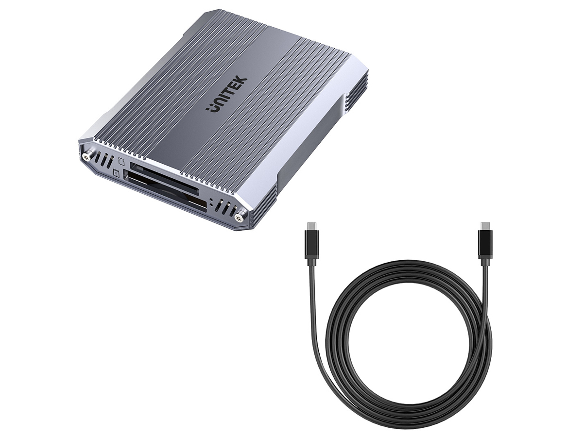 Unitek Kartenleser für CF Express, SD/microSD, USB-A 10 Gbs + HUB