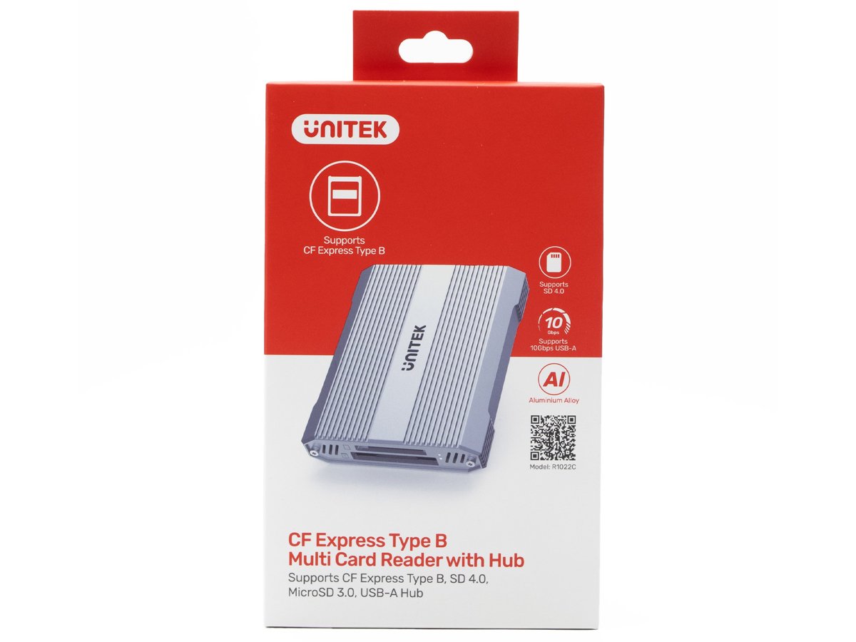 Unitek Kartenleser für CF Express, SD/microSD, USB-A 10 Gbs + HUB