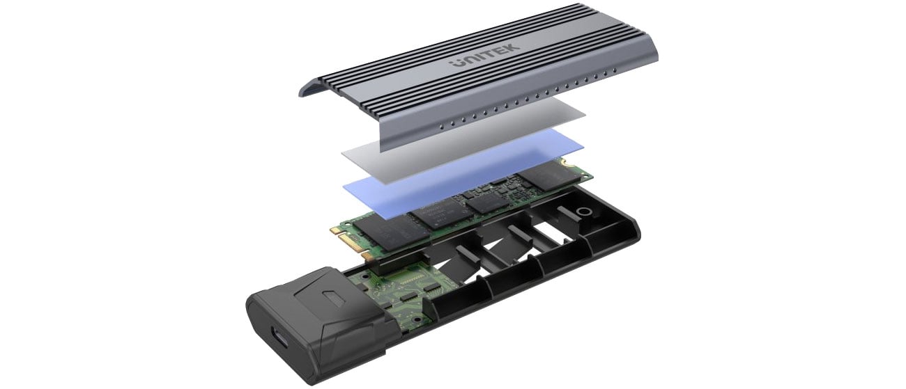 Obudowa dysku Unitek M.2 USB-C 3.1 Gen2 NVMe/SATA S1204B