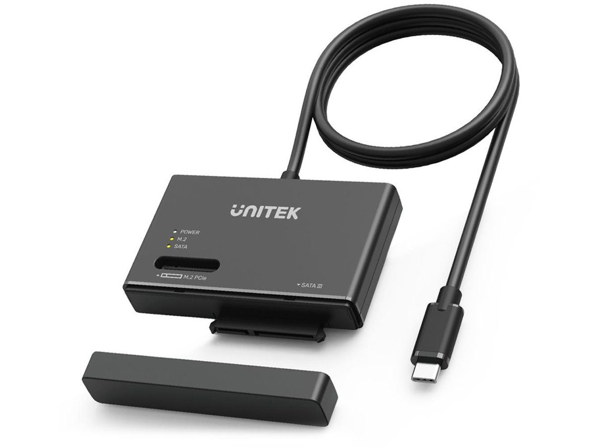 Unitek USB-C Adapter für SATA und M.2 NVMe Festplatten