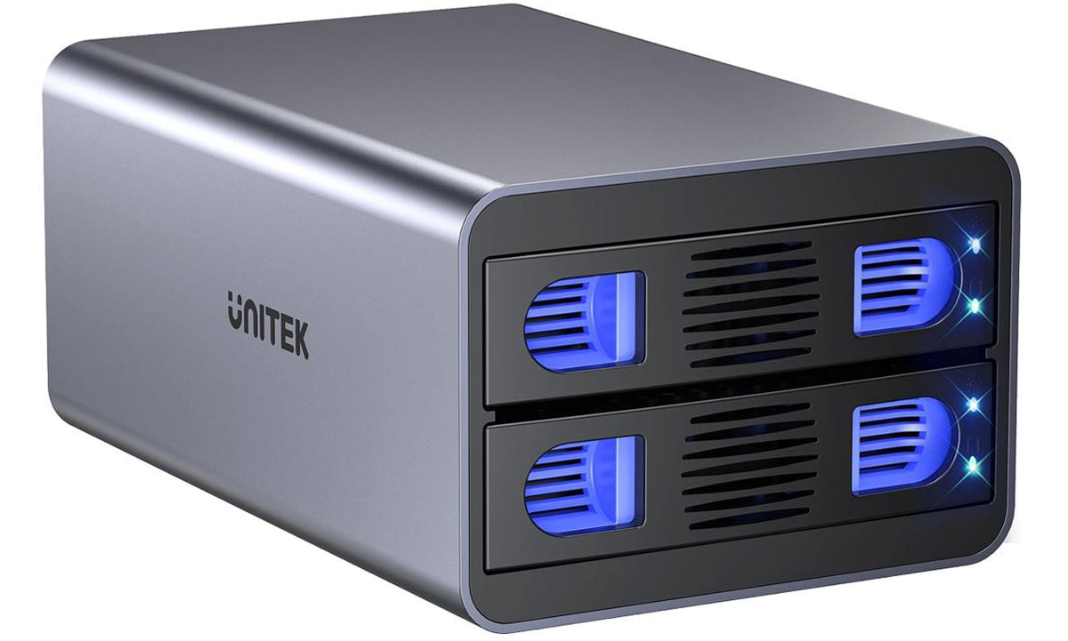 Obudowa Unitek RAID SATA 2.5/3.5 - 4 tryby, 40TB, 5Gb/s