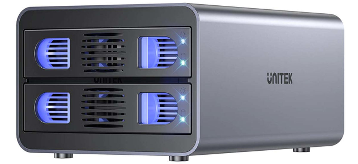 Obudowa Unitek RAID SATA 2.5/3.5 - 4 tryby, 40TB, USB-C, 10Gb/s