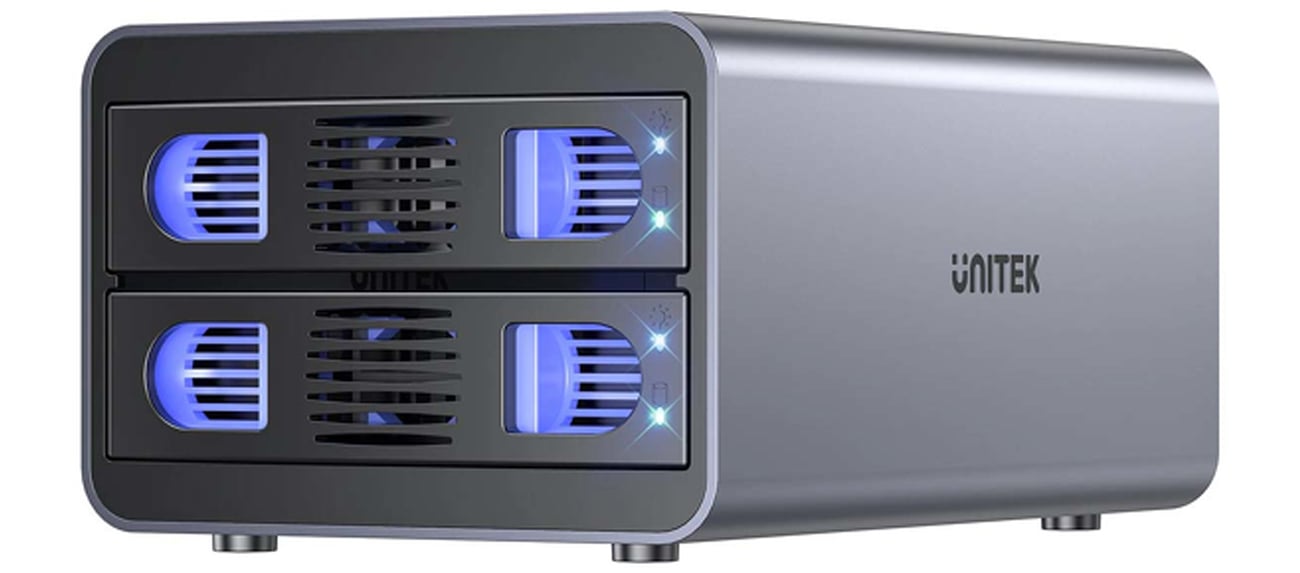 Obudowa Unitek RAID SATA 2.5/3.5 - 4 tryby, 40TB, USB-C, 10Gb/s
