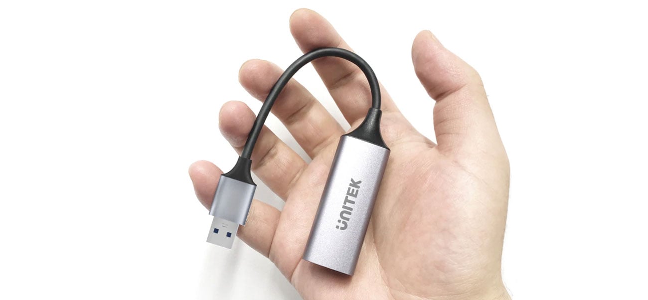 Adapter Unitek USB 3.1 - RJ-45 1000 Mbps rozmiar