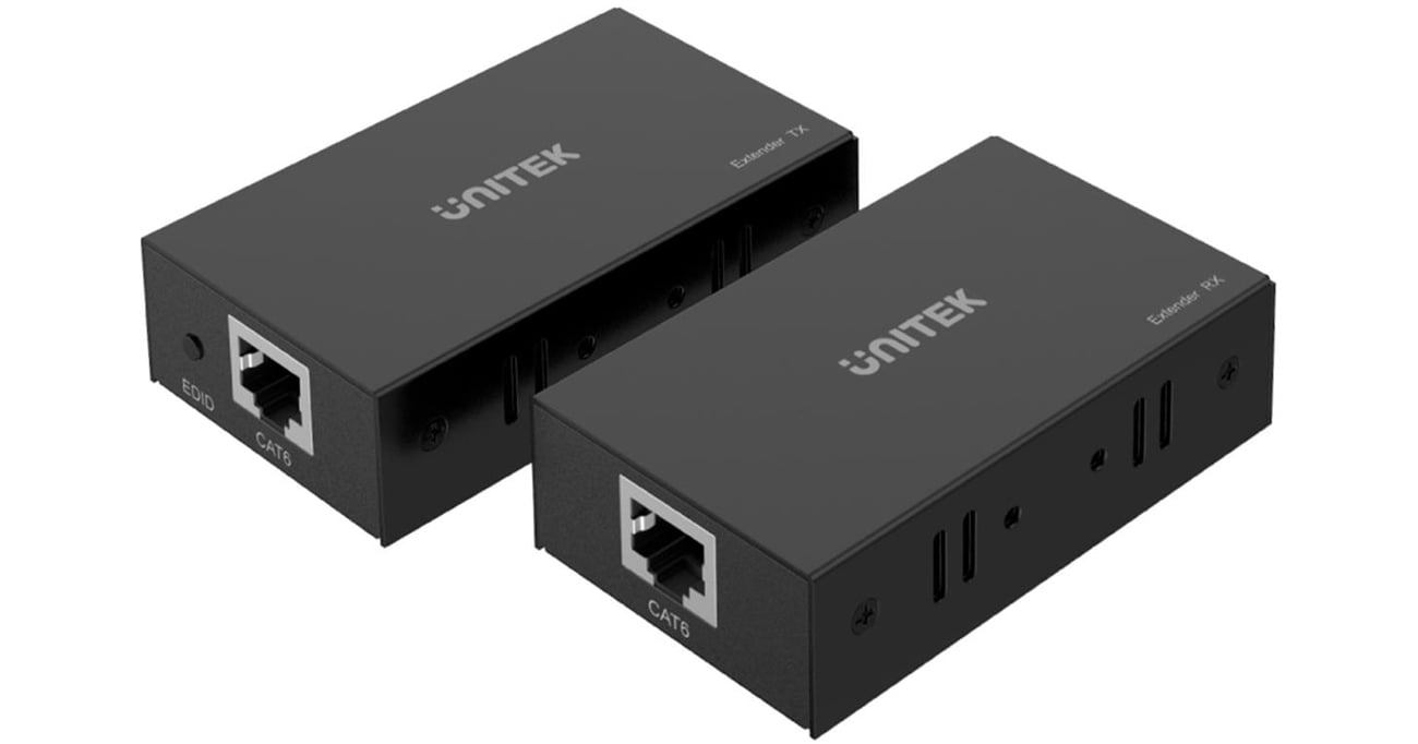 Unitek V100A Złącza LAN, HDMI