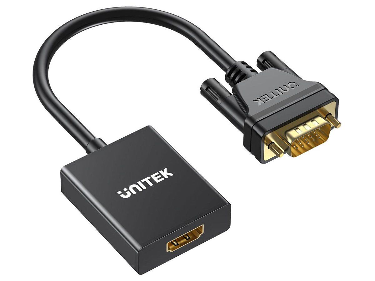 Unitek Adapter VGA - HDMI (1080P/60Hz, 15cm)
