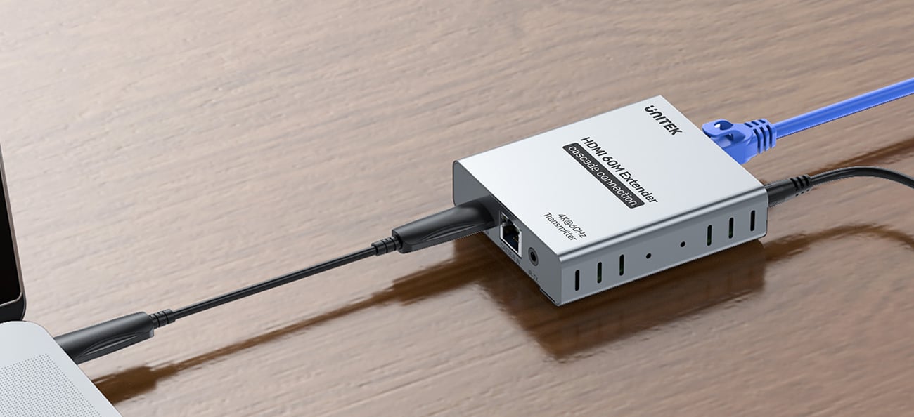 Unitek HDMI 2.0 Extender in Betrieb