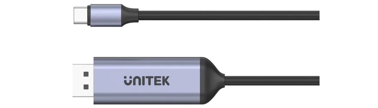 Unitek USB-C - DisplayPort 1.4 8K/60Hz 1.8m końcówki