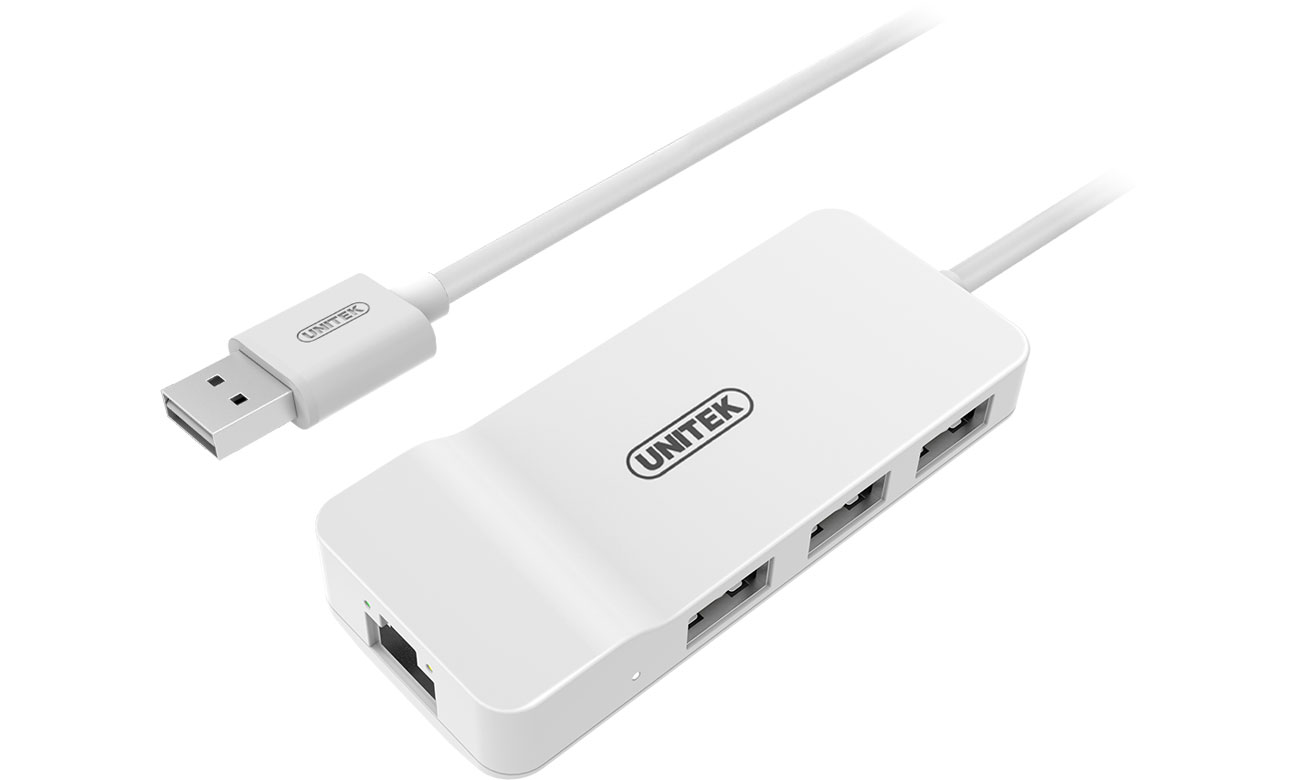 Unitek HUB 3x USB 2.0 + Ethernet Y-1470