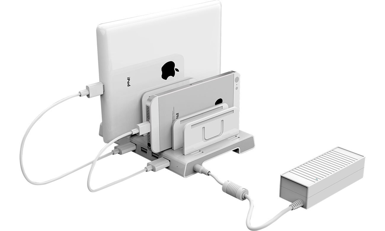 Unitek Stacja ładująca 4x USB 2.4A 36W Y-2187A