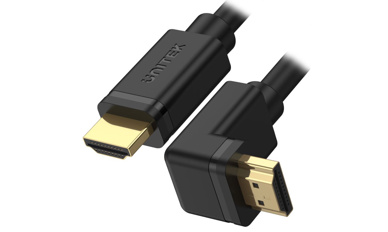 Kabel kątowy Unitek 270 HDMI 2.0 - HDMI
