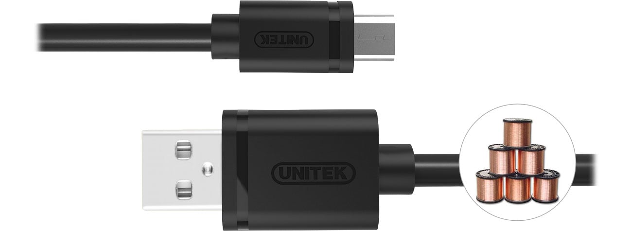 Kabel USB Unitek Micro USB do Smartfona i Tabletu 3m