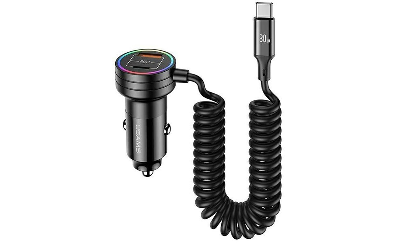 USAMS 2xUSB-C 1xUSB-A 60W