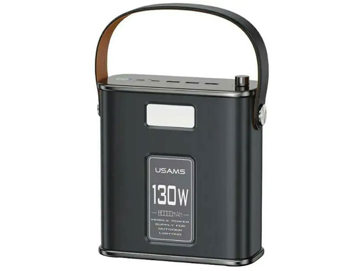 USAMS 80000mAh 130W 2C+3AQC3.0+PD Fast Charge + kabel USB-C-USB-C