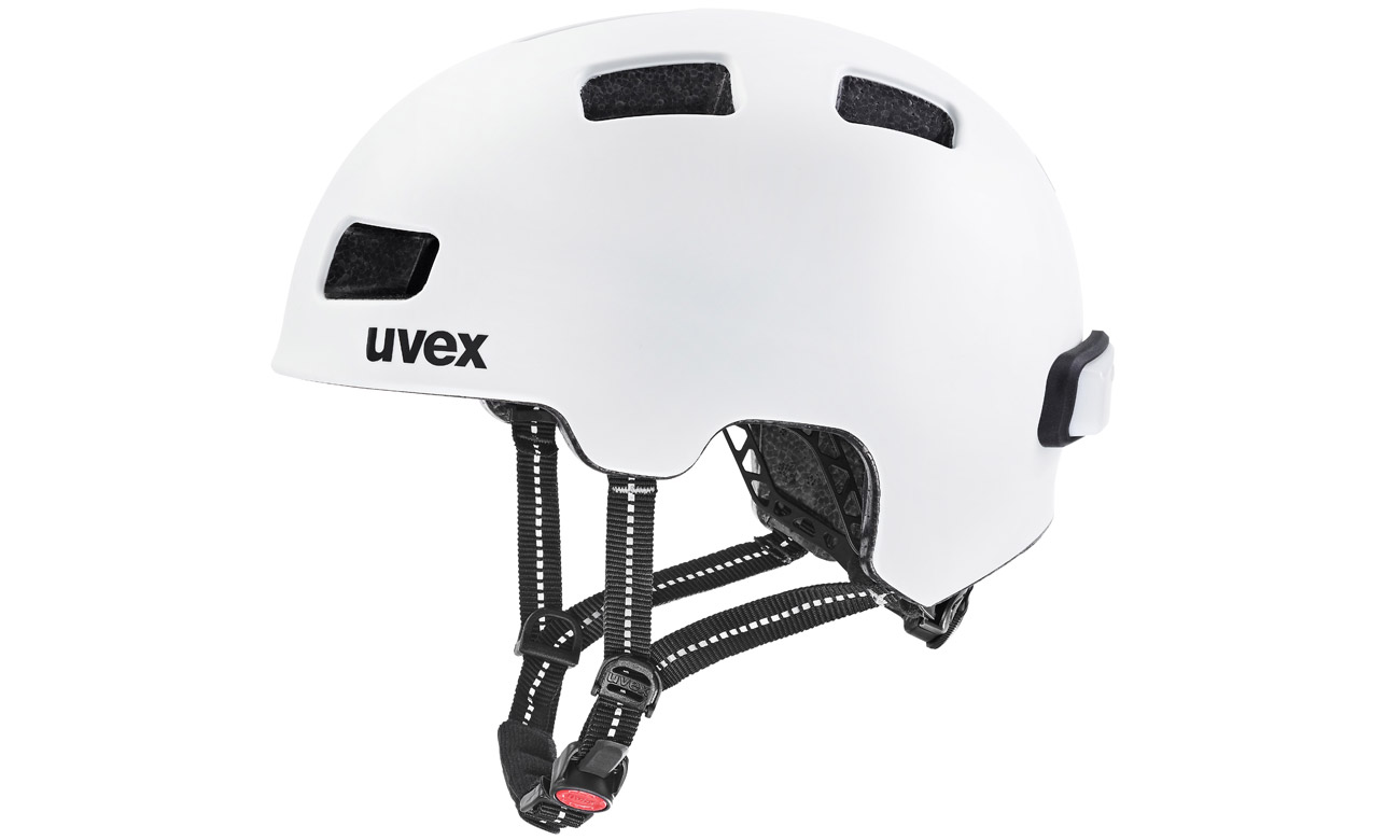 Kask ochronny UVEX City 4 55-58 cm White mat - Widok z boku
