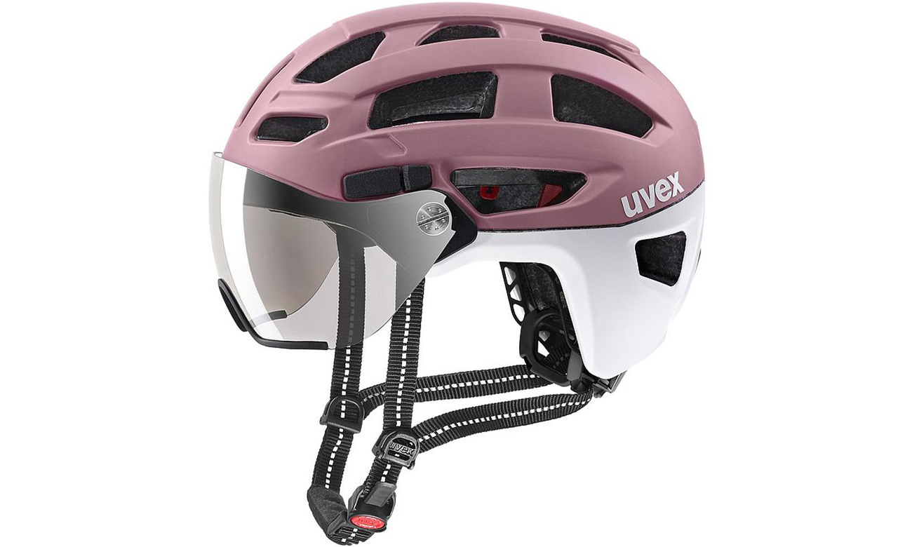 Kask ochronny UVEX Finale Visor Różowy 52-57 cm