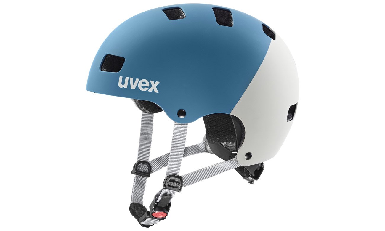 Kask ochronny UVEX Kid 3 cc 51-55 cm Cyan mat - Widok z boku
