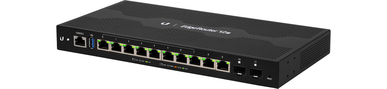 Router Ubiquiti EdgeRouter 12P 10x10/100/1000Mb/s PoE 2xSFP ER-12P-EU