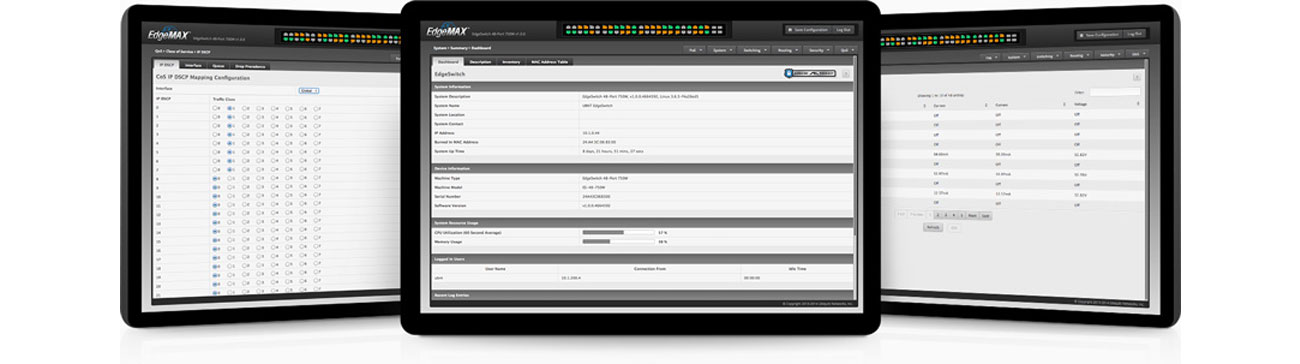 Ubiquiti 26p EDGEswitch Lite Interfejs użytkownika