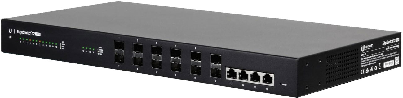 Ubiquiti 16p EDGEswitch 12F 4x100/1000Mbit 12xSFP ES-12F