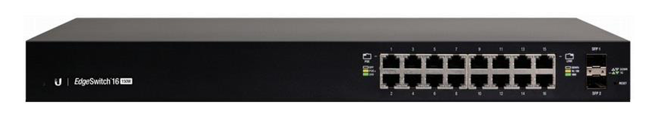 Ubiquiti EDGEswitch 16 widok z przodu