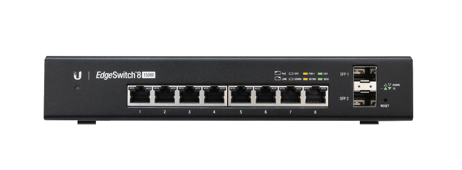 Ubiquiti EDGEswitch 8 widok z przodu