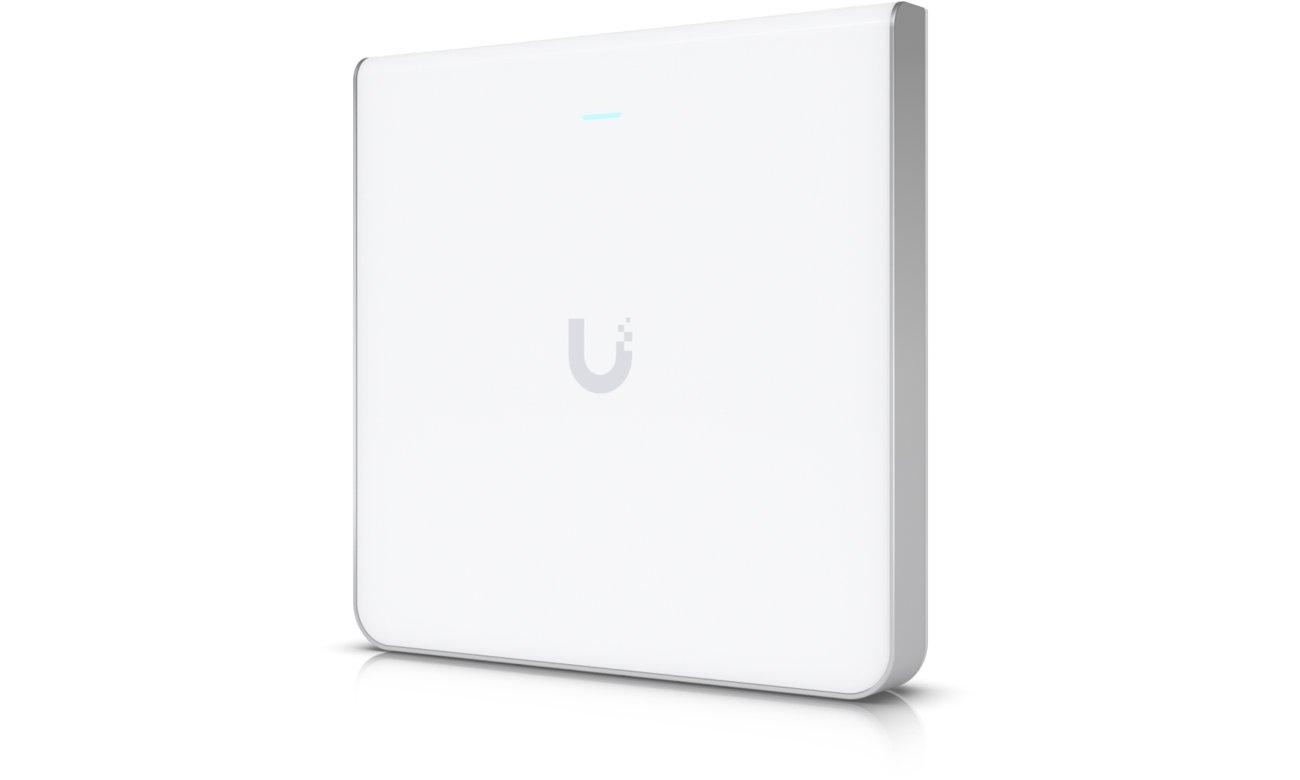 Trójzakresowy access point Wi-Fi 6 Ubiquiti U6 Enterprise In-Wall - Widok od przodu pod kątem
