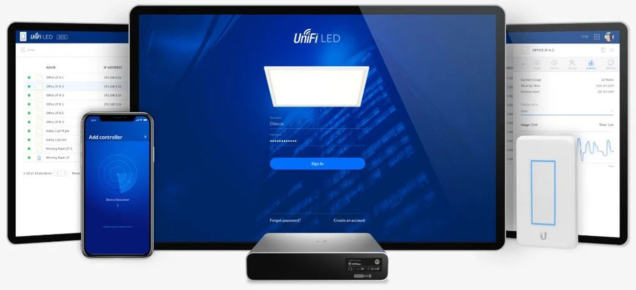 Ściemniacz Ubiquiti UDIM-AT - Sterowanie poprzez kontroler UniFi LED