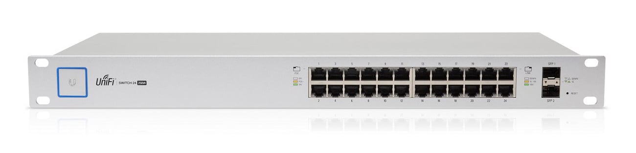 Ubiquiti EDGEswitch 16 widok z przodu