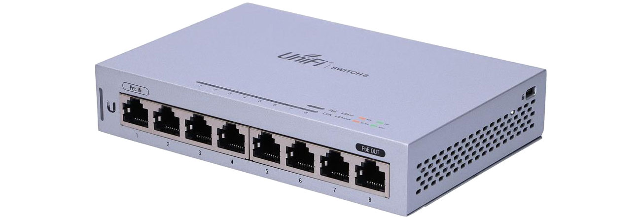 Switch Ubiquiti 8p UniFi Switch US-8 (8x100/1000Mbit) 1xPoE US-8 (PoE Passthrough)