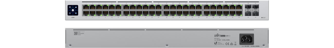 Ubiquiti 52p UniFi USW-48-EU Przód, tył