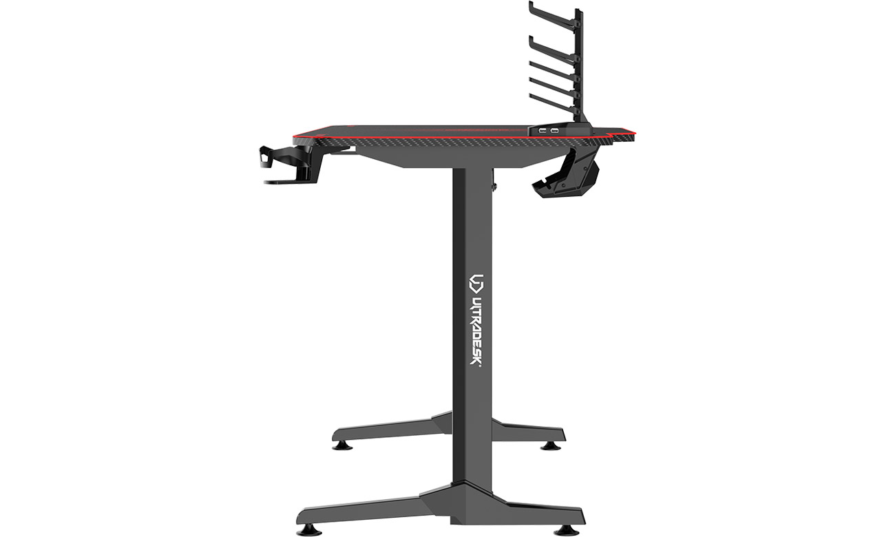 Biurko dla graczy Ultradesk FRAG czerwone