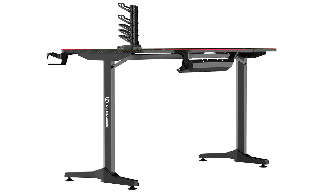 Biurko dla graczy Ultradesk FRAG czerwone